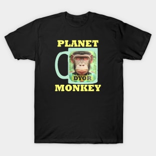 Funny Monkey Bored Animals Meme T-Shirt